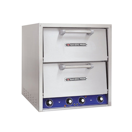 Bakers Pride P44BL 24″ Brick Lind Countertop Electric Double Deck Oven - 1Ph, 208V