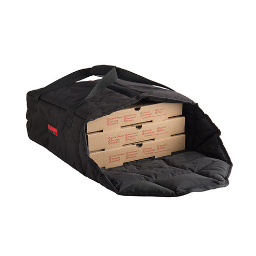 Cambro GBPP216110 17 1/2 x 17 1/2" Insulated Black Premium Pizza Delivery Bag