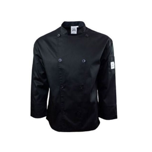 Chef Revival J200BK-XL Performance Black Long Sleeve Double-Breasted Chef Coat - Extra Large