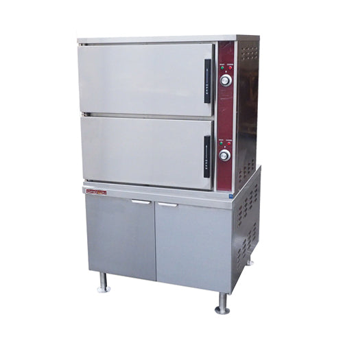 Crown ECX-16 16 Pan Electric Convection Steamer on Cabinet Base – 3Ph, 240V