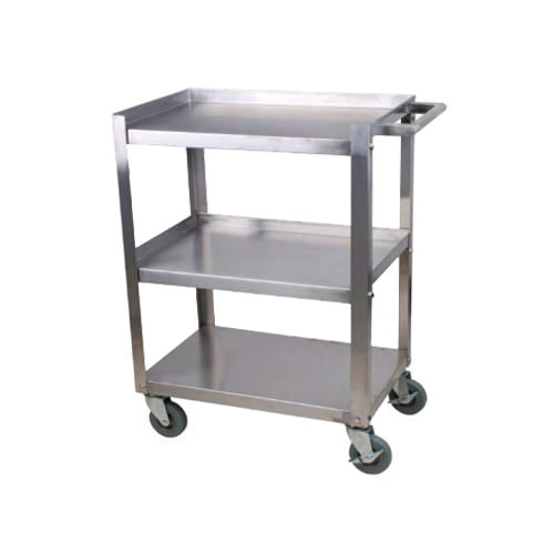 EFI CBC1624KD-15 16 x 24" Stainless Steel 3 Shelf Utility Cart