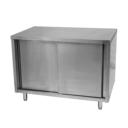 EFI TEC3048 30″ x 48″ 18 Gauge Stainless Steel Work Table With Cabinet Base