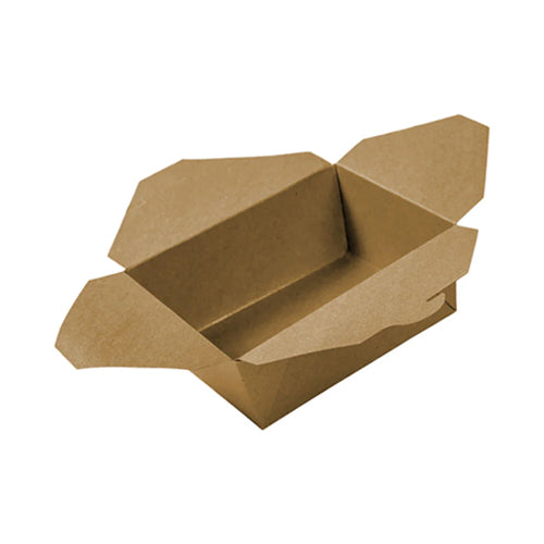 Globe 6064 6 X 4.75" X 2.5" Kraft Takeout Container – 200/Case