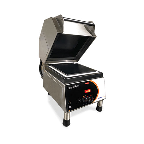 Nemco 6900A-208-FF High-Speed Sandwich Grill with 10.5 Single Smooth Top and Smooth Bottom Plate