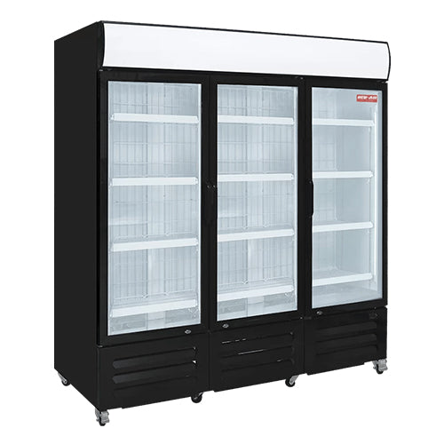 New Air NGR-182-H 78 3 Swing Door Glass Refrigerator Merchandiser