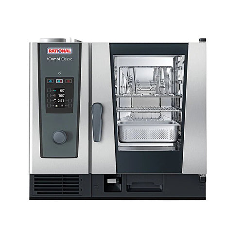 Rational iCombi Pro ICP-6-HALF-E LM100BE 6 Pan Half Size Electric Combi Oven - 3Ph, 240V