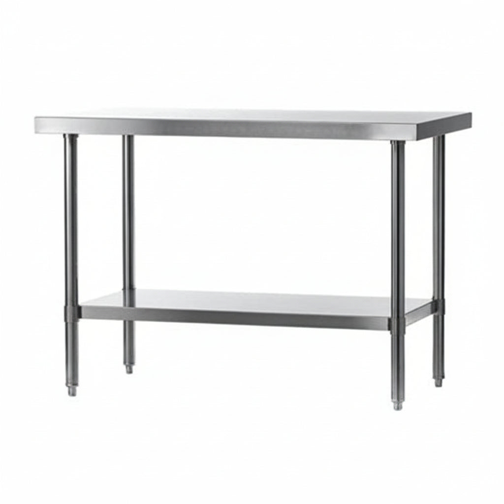 Rosko RO-WT-2424 24 x 24" 18 Gauge Stainless Steel Work Table