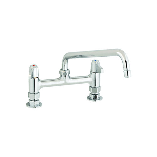 T&S 5F-8DLX10 Deck Mount Faucet With 8 Centers and 10" Swing Nozzle