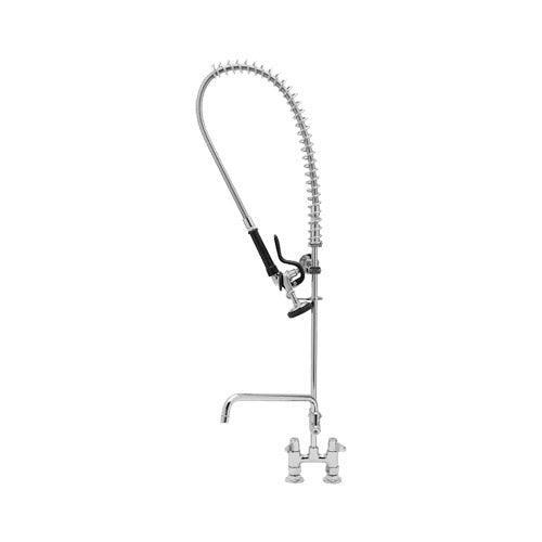 T&S 5PR-4D08 Deck Mount Pre-Rinse Assembly With 4″ Centers and 8″ Add On Faucet