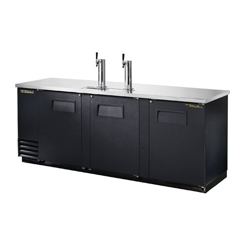 True TDD-4 90″ Beer Dispenser Refrigerator With Double Tab Tower