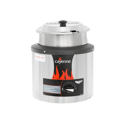 Vollrath 72430 Cayenne 4 Qt Soup Kettle Rethermalizer With Inset and Hinged Cover