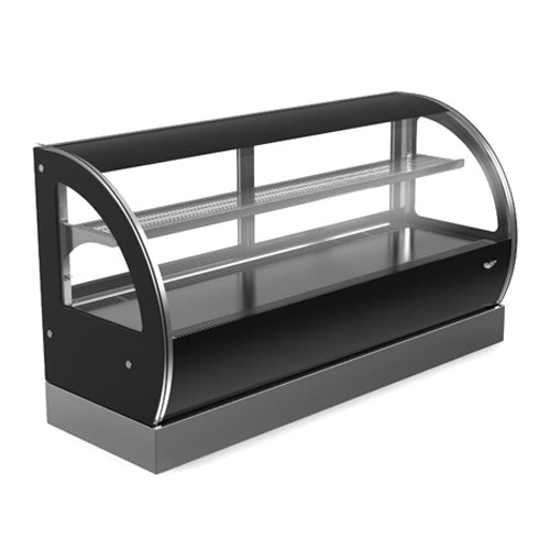 Vollrath HDCCV-60 60 Curved Glass Countertop Heated Display Case