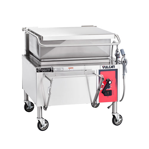 Vulcan VE40 40 Gallon Manual Electric Tilt Skillet - 1Ph, 208V