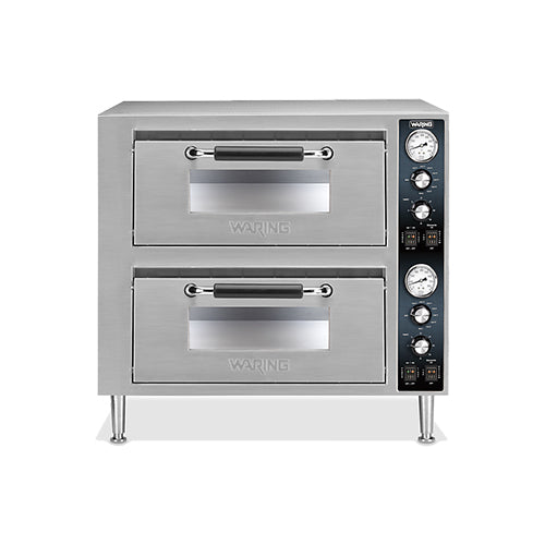 Waring WPO750 27 Electric Double Deck Countertop Pizza Oven