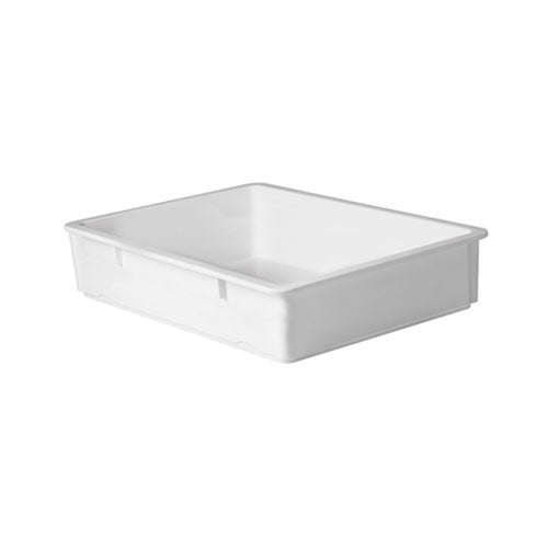 Winco PL-6N White Polypropylene Pizza Dough Box - 6 Deep
