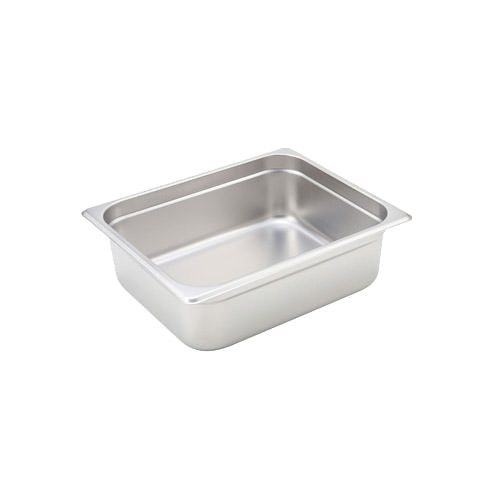 Winco SPJH-204 1/2 Size Heavy Weight Steam Table / Hotel Pan - 4 Deep