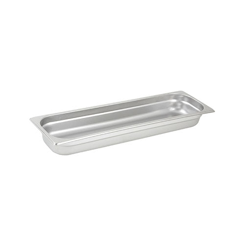 Winco SPJH-2HL Half Long Size Stainless Steel Steam Table / Hotel Pan - 2 1/2 Deep