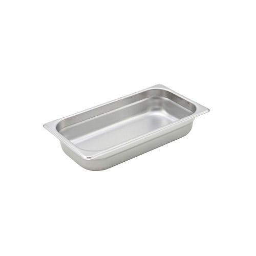 Winco SPJH-302 1/3 Size Heavy Weight Steam Table / Hotel Pan - 2 1/2 Deep