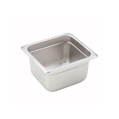 Winco SPJH-604 1/6 Size Heavy Weight Steam Table / Hotel Pan - 4 Deep