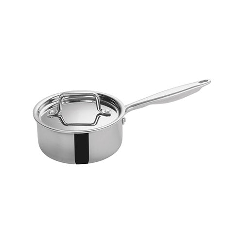 Winco TGAP-2 1 1/2 Qt Tri-Ply Induction Ready Sauce Pan with Cover