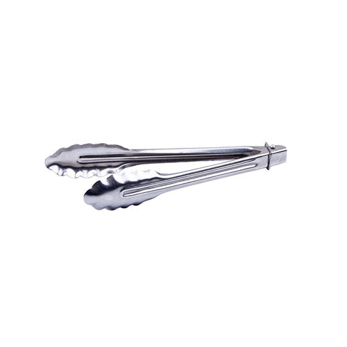 Winco UTLK-9 9 Heavy Weight Stainless Steel Utility Tong with Locking Ring