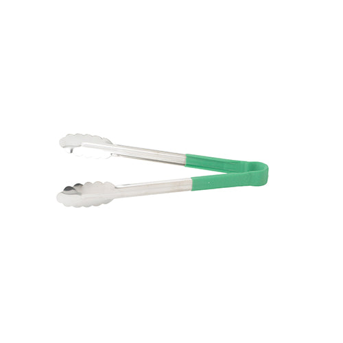 Winco UTPH-12G 12 Green Heat Resistant Utility Tong