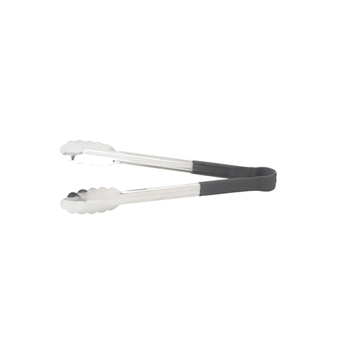 Winco UTPH-12K 12 Black Heat Resistant Utility Tong