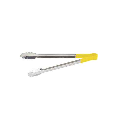 Winco UTPH-16Y 16 Yellow Heat Resistant Utility Tong